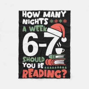 Funny Reading 67 Meme English Teacher Christmas Bo Fleece Blanket