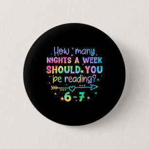 Funny Reading 67 Teacher Six Seven Reading 6 7 Boo Cm Round Badge