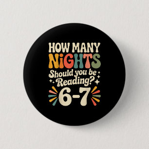 Funny Reading 6 7 Six Seven Meme Englieacher Book Cm Round Badge