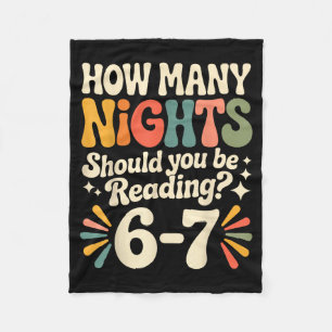 Funny Reading 6 7 Six Seven Meme Englieacher Book Fleece Blanket