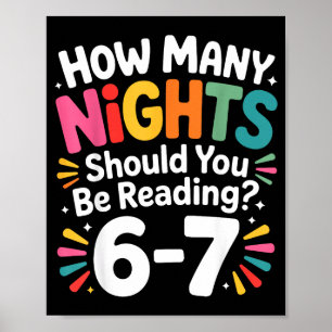 Funny Reading 6 7 Six Seven Meme Englieacher Book  Poster