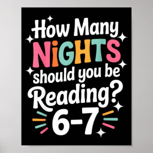 Funny Reading 6 7 Six Seven Meme Englieacher Book Poster