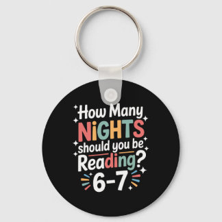 Funny Reading 6 7 Six Seven Meme English Teacher B Key Ring
