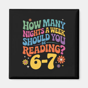 Funny Reading 6 7 Six Seven Meme English Teacher B Magnet