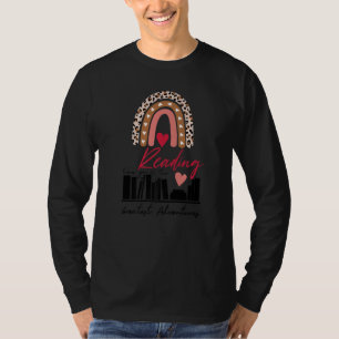 Funny Reading Adventures Librarian Teacher Cool Lo T-Shirt