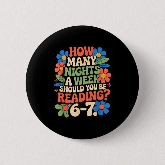Funny Reading Book Teacher 67 Six Seven Meme  6 Cm Round Badge (Front)