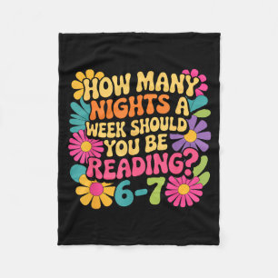 Funny Reading Book Teacher 67 Six Seven Meme  Fleece Blanket