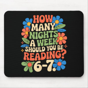 Funny Reading Book Teacher 67 Six Seven Meme  Mouse Pad
