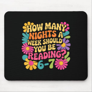 Funny Reading Book Teacher 67 Six Seven Meme Mouse Pad