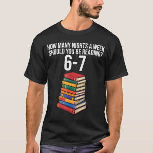 Funny Reading Book Teacher 67 Six Seven Meme  T-Shirt