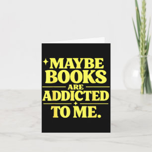 Funny reading book teacher lover humour bookworm card