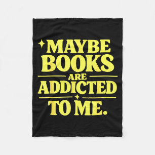 Funny reading book teacher lover humour bookworm fleece blanket