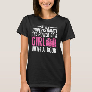 Funny Reading For Women Girls Bookworm Novel Book  T-Shirt