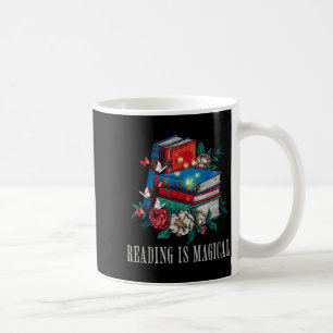 Funny reading is magical vintage book lover retro coffee mug