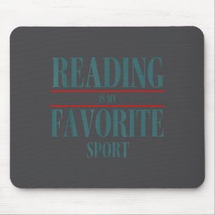 Funny Reading Is My Favorite Srt Book Lover Quote Mouse Pad