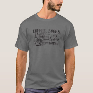 Funny Reading Lover Reader Coffee Books And Oxford T-Shirt