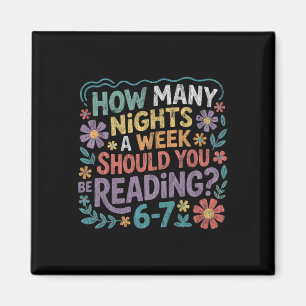 Funny Reading Six Seven Meme Book Lover 67 Teacher Magnet