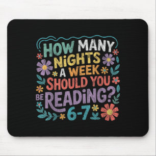 Funny Reading Six Seven Meme Book Lover 67 Teacher Mouse Pad