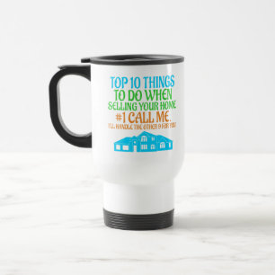 Funny Real Estate Agent Broker Gift Cute Realtor Travel Mug