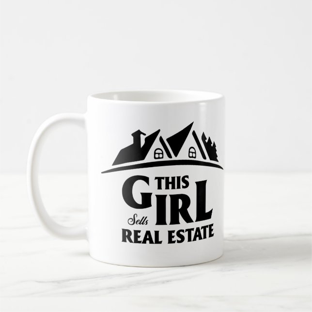Funny Real Estate Agent Broker  Realtor Gift Coffee Mug (Left)