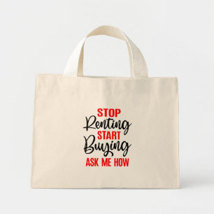Funny Real Estate Agent Gift House Broker Realtor  Mini Tote Bag