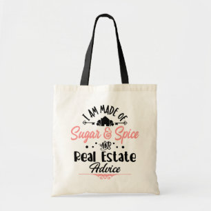 Funny Real Estate Agent Gift House Broker Realtor  Tote Bag