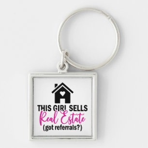 Funny Real Estate Agent Home Broker Realtor Key Ring