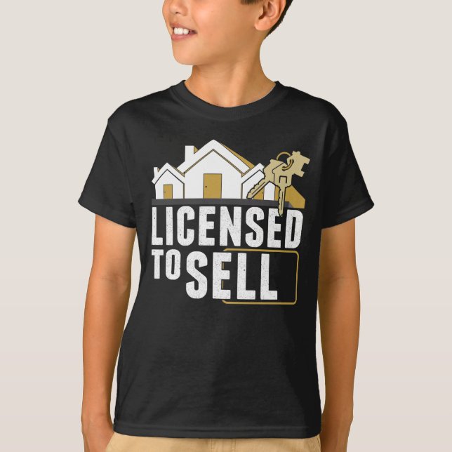 Funny Real Estate Agent Humour Property Broker T-Shirt (Front)