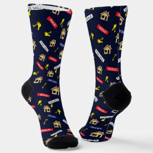 Funny Real Estate Agent Novelty Socks