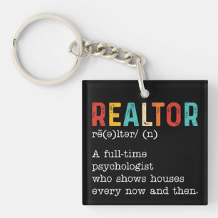Funny Real Estate Agent Realtor Job Description Key Ring
