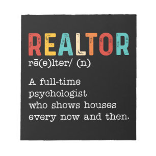 Funny Real Estate Agent Realtor Job Description Notepad
