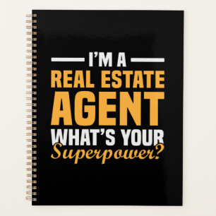 Funny Real Estate Agent Superpower Office Planner