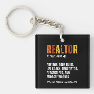 Funny Real Estate Broker Realtor  Key Ring