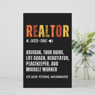 Funny Real Estate Broker Realtor  Stationery