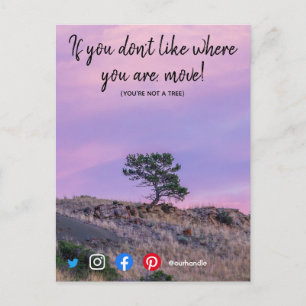 funny real estate postcard you're not a tree