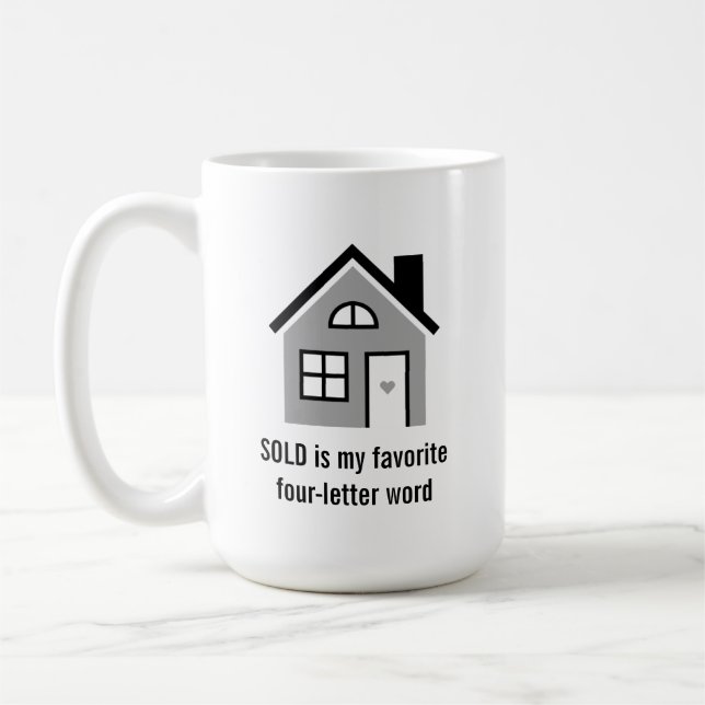 Funny Realtor / Real Estate Agent Coffee Mug (Left)