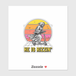 Funny Reaper Scooter Vintage Sunset Shirt Design_1