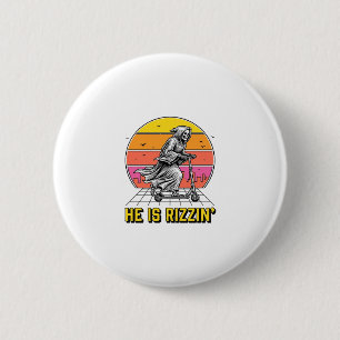 Funny Reaper Scooter Vintage Sunset Shirt Design_1 6 Cm Round Badge