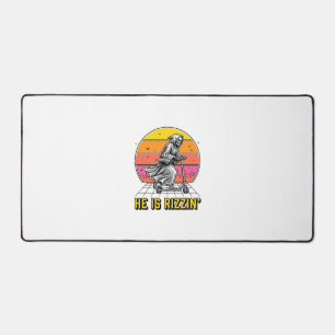 Funny Reaper Scooter Vintage Sunset Shirt Design_1 Desk Mat