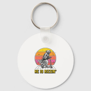 Funny Reaper Scooter Vintage Sunset Shirt Design_1 Key Ring