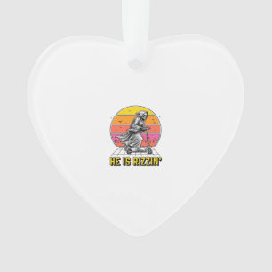 Funny Reaper Scooter Vintage Sunset Shirt Design_1 Ornament