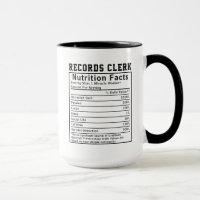 Funny Records Clerk Nutrition Facts Administrative