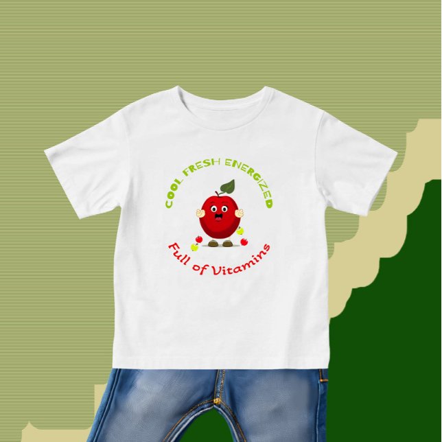 Funny red apple baby T-Shirt (Creator Uploaded)