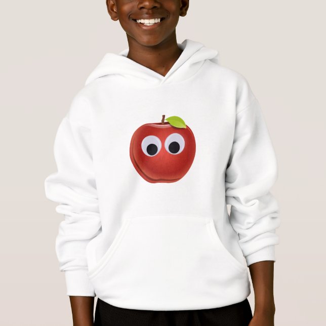 Funny Red Apple with Googly Eyes  (Front)
