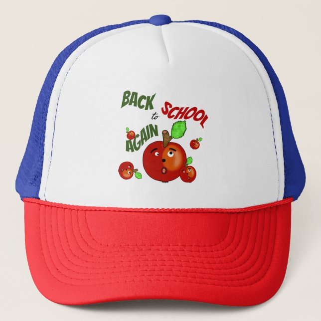 Funny red apples trucker hat (Front)