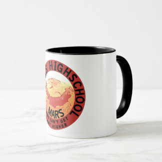 Funny Red Black Orange White Olympus High School Mug