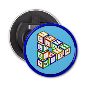 Funny Red Blue Yellow Green Kid Toy Blocks Bottle Opener