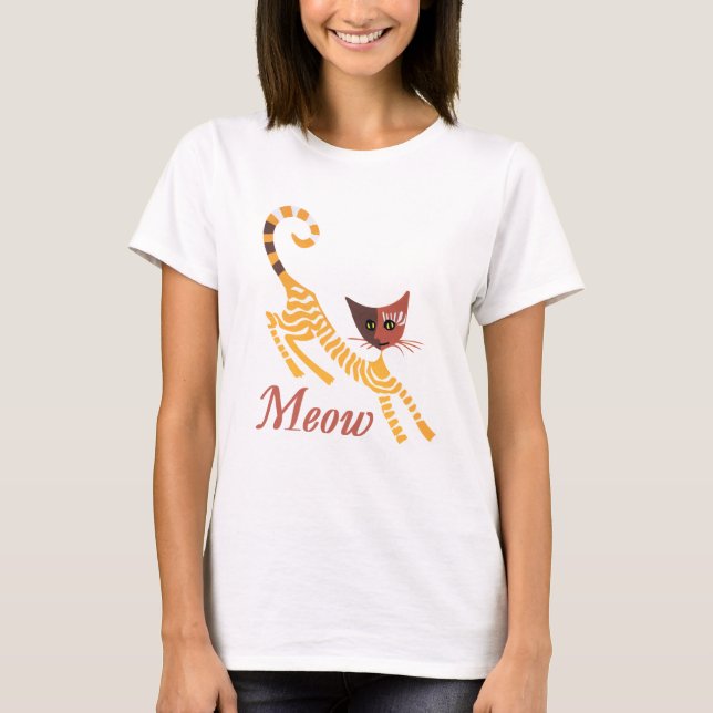 Funny red cat T-Shirt (Front)