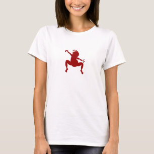 Funny Red Dancing Kokopelli T-Shirt