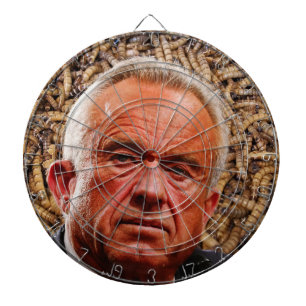 Funny Red-Faced Robert F. Kennedy Jr & Brain Worms Dartboard